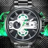 Top Brand Luxury Business style Black watch Quartz Chronograph Man Waterproof Sport Men Watches New fashion products in Europe and America Wristwatch