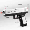 5444Shell Throwing Glock Soft Bullet Pistol with Tactical flashlight Red dot sight Model Toy Gun Boys Toys Birthday Gifts