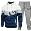 Men Sportswear New Spring Autumn Tracksuit 2 Piece Sets Sports Suit Jacket+Pant Sweatsuit Male Fashion Print Clothing Size s-3xl