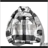 Mäns Ullblandningar Kläder Män Woolen Coats Jackor Höst Vinter Retro Casual Plaid Coat Man Mode Jacka Koreanska Streetwear Ma 9qram