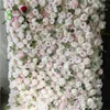 Flores decorativas grinaldas spr roll up flowerwall backdrop wedding flor fase de parede atacado artificial