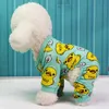 Hond kleding huisdier kleding zachte puppy pyjama afdrukken outfits kleding voor kleine honden t-shirts lente yorkies chihuahua