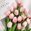 Table decoration Real Touch Artificial Flowers Mini Tulip Faux Floral Greenery party Wedding home decor