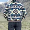 Mäns jackor Fashion Ethnic Sweaters Lapel Hooded Jacket Coat Pullover tjock för Homme Warm Casual Sticked 2022 Autumn Winter