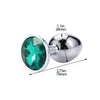 YUTONG Anal Plug Nature Toys Mini Round Metal Crystal Smycken Kvinnor / Män för Butt Små Uni Vuxenbutik