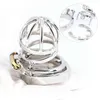 NXY Cockrings Best Cbt Male Chastity Belt Device Stainless Steel Cock Cage Penis Ring Lock with Urethral Catheter Spiked Sex Toys for Men 1214