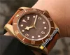 Designer Watches ZF 79250 Bronze A2824 Automatisk herrklocka 43mm Brown Dial Aged Leather M79250BM-0005 PTTD Nato Strap Rabatt