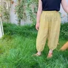 Dziewczyny Lato Dot Luźne Cienkie Spodnie Bawełniane Oddychające Anty Moskitier Casual Spodnie 210615
