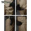 Tacvasen Tactical Cargo брюки мужские летние прямые боевые армии Военные брюки хлопок Много карманов натяжные Безопасность Брюки мужчины 210406