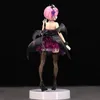 22cm ZERO Começando a vida em outro mundo Figura de anime Anjos Rem Demônios Ram Figura de ação Rem/Ram Modelo de menina Brinquedos bonecas