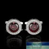 FLEXFIL Gemelli per camicia di lusso per uomo039s Gemelli con bottoni di marca gemelli gemelos Abotoaduras da sposa in cristallo di alta qualità Jewel5069586