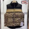 men leopard print vest