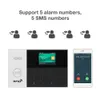 433MHz WiFi wireless GSM Home Security System Sistema di allarme Supporta 3 zone cablata APP Control 11 Lingue Burglar Anti THEFT House Kit