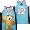 NCAA Szyte Koszulki Koszulki Koszykówka 12 Vancouver Yogi Teal Jersey Mens Blue Fani Koszula Dobra jakość na sprzedaż