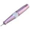 Portable USB Electric Nail Art Tips Polish Manicure Drill File Machine Tools - Pink
