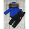 Meninos inverno para baixo jaqueta meninas meninas conjuntos de roupas casaco crianças engrossar parka quente criança snowsuit com pele natural 2-8years -30Degree H0909