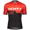 Scott Pro Team Męskie Rowerze Krótkie Rękawy Koszulki Jersey Road Racing Koszule Jazda na rowerze Topy Oddychające Sporty Outdoor Sports Maillot S21041979 \ t