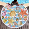 OEM Custom Designs Microfiber Round Beach Handduk Undersea Värld Tjock Dusch Badhanddukar Sommar Swim Circle Yoga Mat 150cm RRD7314