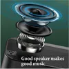 English version bluetooth speaker subwoofer portable small stereo mini clock outdoor home dual alarm clock high volume