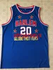 Harlem Globetrotters # 20 Marques Haynes Basketball Jersey Cousu Personnalisé N'importe Quel Numéro Nom maillots Ncaa XS-6XL