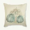 Happy Fall Thanksgiving Cushion Cover Pillow Case Turkey Water Color Pumpkin Print Halloween Party Decor Cushion/Decorative