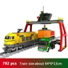 Ausini City Train Modelo Blocos de Construção Vagão Carruagem Carruagem de Passageiros Estação Ferroviária Locomotiva Brinquedos de Construção Q0624