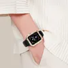 Dubbel färgplätering med 2 rader diamanter för iWatch Case Cover 38 40 41 42 44 45