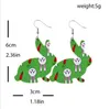 Pâques cuir lapin boucles d'oreilles charme mignon oeuf lapin PU boucle d'oreille pour vacances fête cadeau bijoux