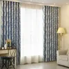 European-style Curtain for Living Room Dining Room Imitation Suede Curtain Are Beautifully Stylish Modern Tulle Customized 210712