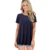Nice-forever zomer vrouwen mode koude schouder t-shirts Casual Oversized Tees Tops BTYT051 210419