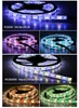 LED Strip Esnek LED Işık Bant Su Geçirmez RGB Şeritler 5050 DC12V 60LEDS/M Beyaz Sıcak Beyaz Mavi Yeşil Kırmızı 5m/Lot