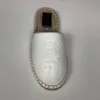2022 Herr Tiger Leather Espadrilles Kvinnor Designer Slagstr￤ngen Slides Summer Outdoor Casual Shoes White Black Flip Flops Top Quality With Box 292