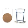Storage Bags 4Pcs Round Drink Coasters Absorbent Heat Placemat Stone Set With Cork Base Ceramic Coffee Tea Cup