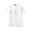 Summer Mens T shirt RainBow Embroidery Letter Pattern Unisex Tops Fashion Casual Short Sleeve Women Tees230f