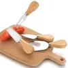 أدوات الجبن سكين مجموعة البلوط مقبض شوكة مجرفة عدة مخالفات الخبز البيتزا القطاعة القاطع أدوات المطبخ