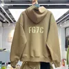 Hoodies masculinos temporada 7 sensação de deus Main Line Voltar FG7C Flocking Plush Pulanço Hoodie Men's Solto Sweater Trend