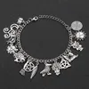 Charm Armband Halloween Armband Rich Pendantl Star Moon Horror Spider Magic Broom Punk Christmas Women039s Jewelry1291426