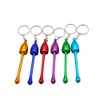 2022 new Mushroom with Key Chain Pipes Metal Creative Tobacco Pipe Disguise 95 MM Long Aluminum New Arrivals