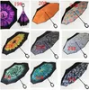 Reverse Umbrellas Windproof Reverse Layer Inverted Umbrella Inside Out Stand Windproof Umbrella Inverted Umbrellas sea shippin CG07455648