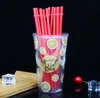 10.5inch Colorful Plastic Drinking Straw 26cm Reusable straws for tall skinny tumblers PP candy color Drinkstraws cocktail bar tools SN2298