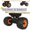 Roues de longboard tout terrain tout terrain pour skateboard (lot de 4 contient un manchon de roulement)