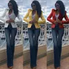 Women's Jackets Womens Sequins OL Office Suit Jacket Slim Fit Long Sleeve Coat Career Party Outwear Clothing
