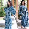 Print Cotton Beach Dress Sarongs Cover-up Swimwear Pareo Tunic Bathing suit Saida de Praia Bikini cover up Q1177 210420