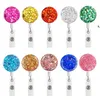 10 Colors Badge Reel Retractable Pull Creativity ID Badges Holder With Clip Office Supplies GWB14229