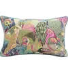 Dunxdeco Cushion Cover Dekorativ kuddefodral Modern amerikansk stil Jungle Birds Parrot Jacquard Art Design Coussin Sofa Decor 2103115