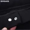 Bivigaos婦人の新しい魔法のズボン2つのボタン高弾性黒のレギンススリムな薄いニンヌスキニーレギンス鉛筆Q0801