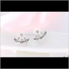 Stud Earring Daisy Flowers Geometry Jewelry Earrings For Women And Girls Ear Jacket Studs Drop Delivery 2021 M816T