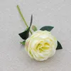 Fiore a gambo singolo rosa 30 cm di lunghezza Rose di seta artificiale Festa di nozze Fiori decorativi per la casa Bianco Rosa Rosso DAJ366