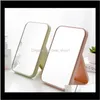 Folding Portable Square Cosmetic Princess Make Up Mirror Women Travel Desktop Single Sided Large Makeup Mirrors Ewb3370 8I5Y Wtbry