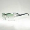 Najlepsze luksusowe okulary przeciwsłoneczne 20% zniżki w stylu vintage naturalny róg ponadwymiarowy obręczy Diamond Mężczyźni drewniane szklanki retro odcienie na letni klub okulary